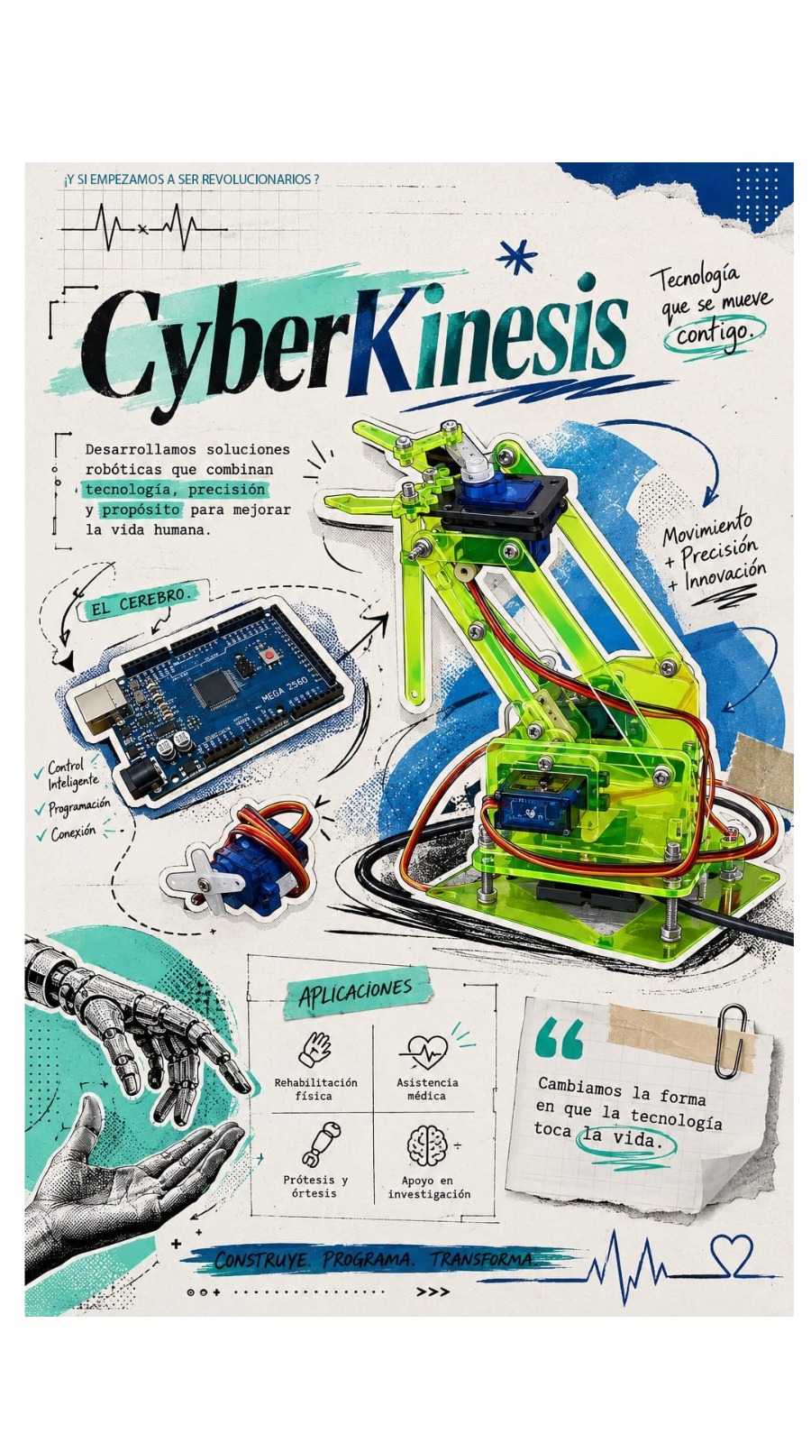 Afiche publicitario de CyberKinesis